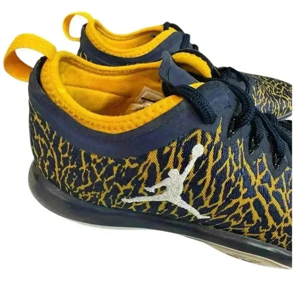 NIKE Size 8 - Jordan Trainer 1 Low Michigan 2016
Yellow / Blue Shoe - Picture 13 of 16